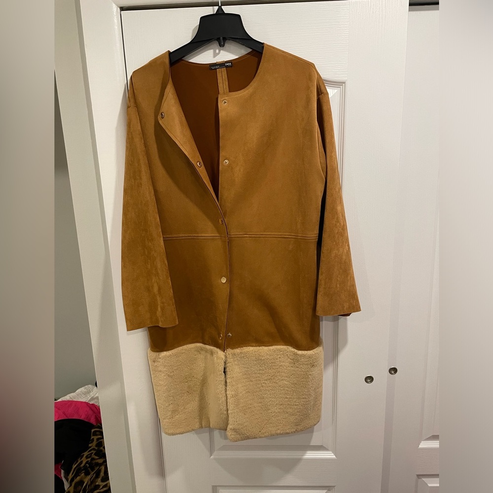Zara suede coat